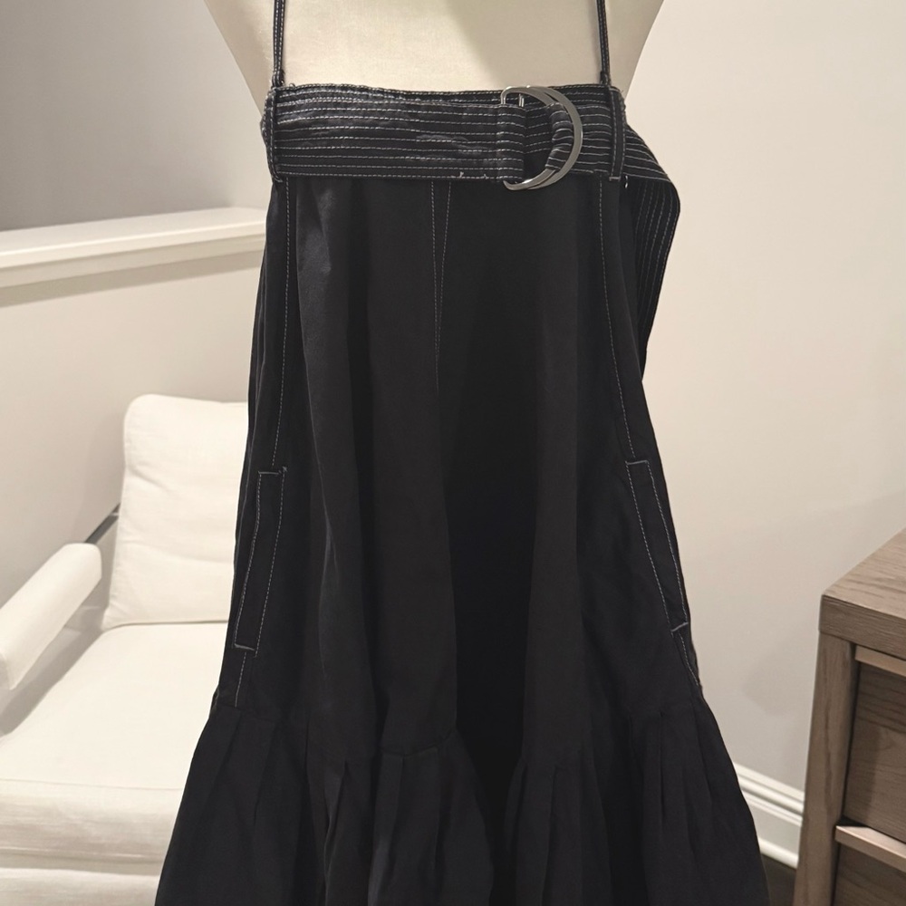 Free People black mini with straps.